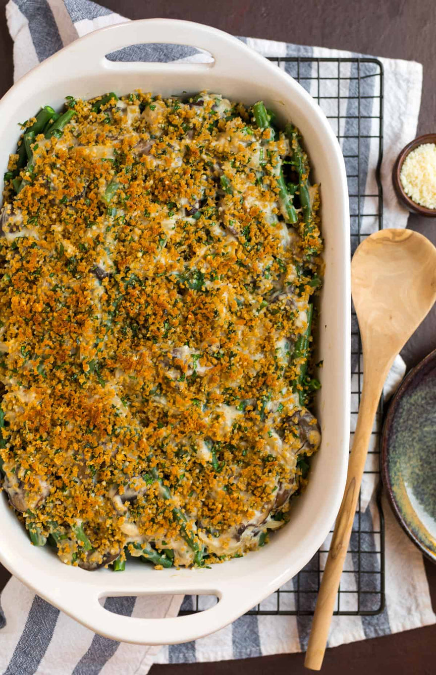 Healthy Green Bean Casserole - Ground-Based Nutrition